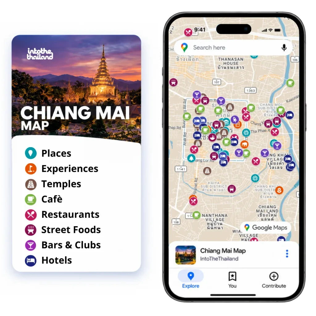 chiang mai map official intothethailand